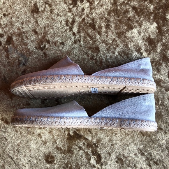 NWT - Venezia - Suede Espadrilles - Bone / Silver - Picture 4 of 9